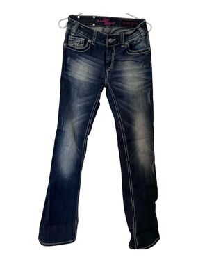 Rock & Roll Cowgirl Dark Blue Bootcut Jeans